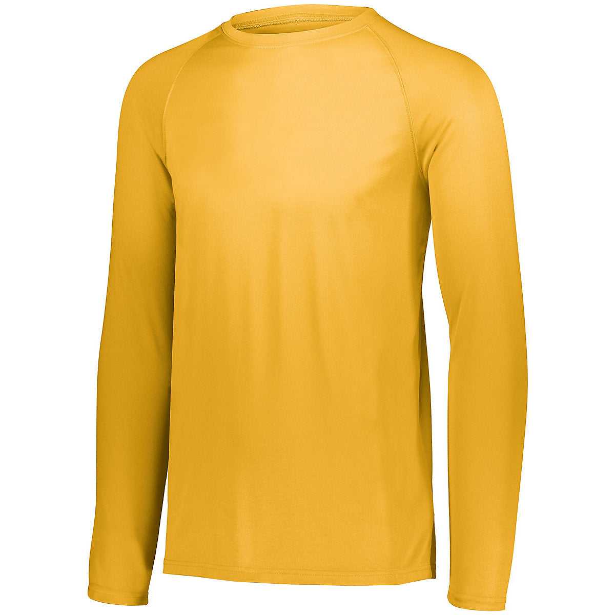 Augusta 2796 Youth Attain Wicking Long Sleeve Shirt - Gold - HIT a Double
