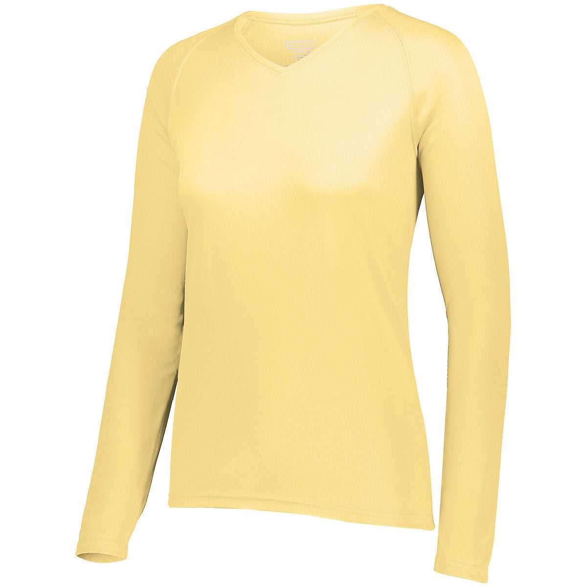 Augusta 2797 Ladies Attain Wicking Long Sleeve Shirt - Butter - HIT a Double