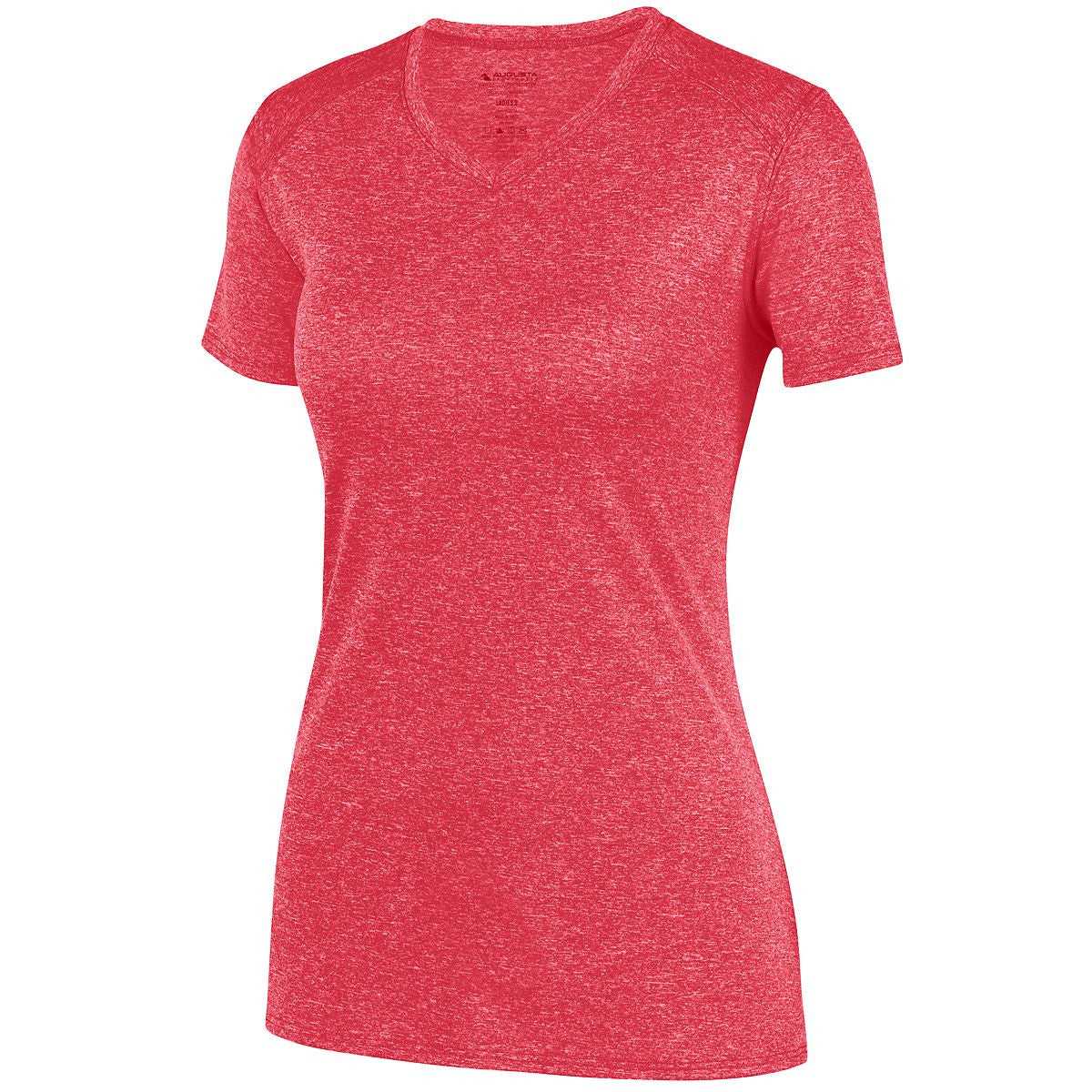 Augusta 2805 Ladies Kinergy Training Tee - Red Heather - HIT a Double