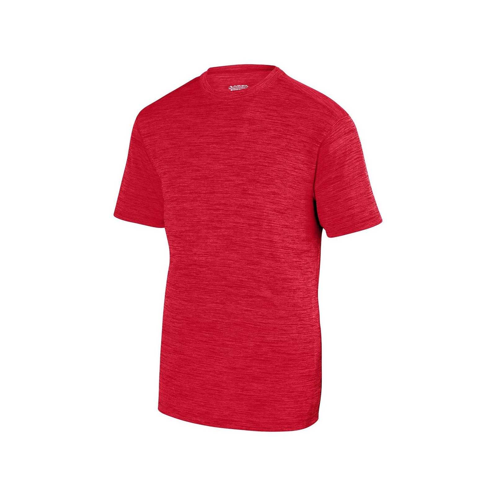 Augusta 2900 Shadow Tonal Heather Training Tee - Red - HIT a Double