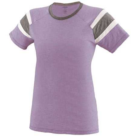 Augusta 3014 Girls Fanatic Tee - Lavender Slate White - HIT a Double