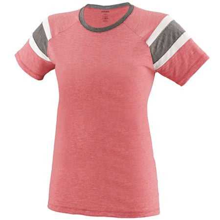 Augusta 3014 Girls Fanatic Tee - Red Slate White - HIT a Double