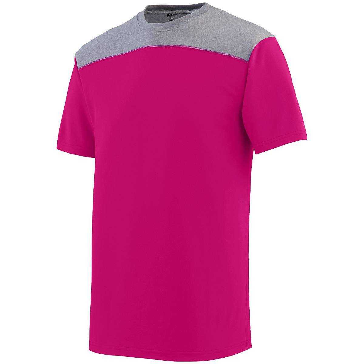 Augusta 3055 Challenge T-Shirt - Pink Dark Gray - HIT a Double