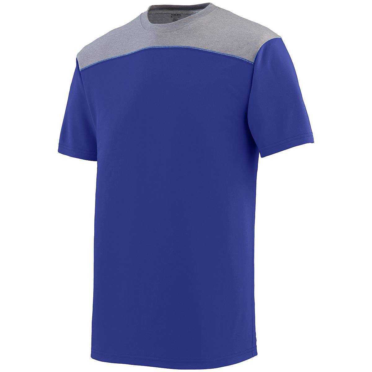 Augusta 3055 Challenge T-Shirt - Purple Dark Gray - HIT a Double