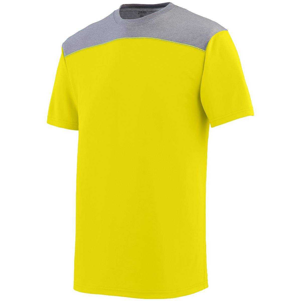 Augusta 3055 Challenge T-Shirt - Yellow Dark Gray - HIT a Double
