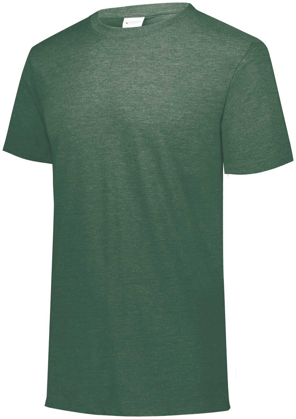 Augusta 3065 Tri-Blend T-Shirt - Dark Green Heather - HIT a Double