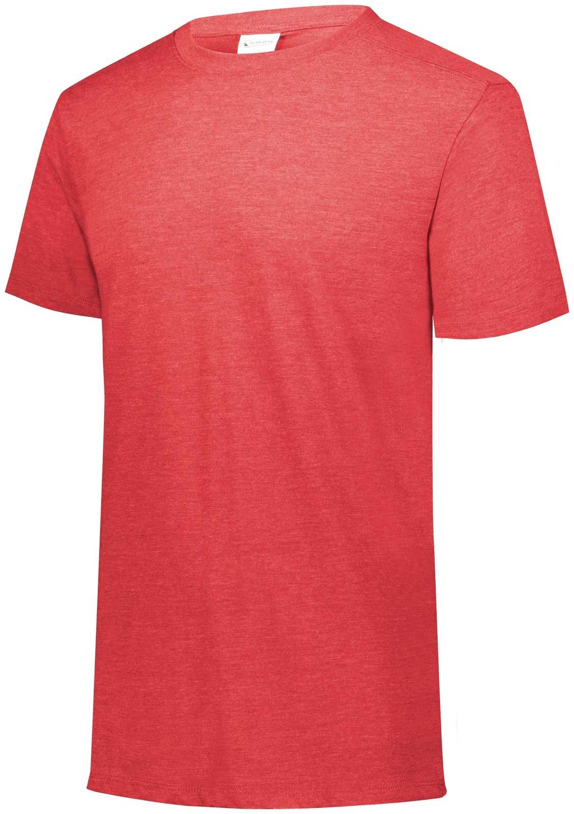 Augusta 3065 Tri-Blend T-Shirt - Red Heather - HIT a Double