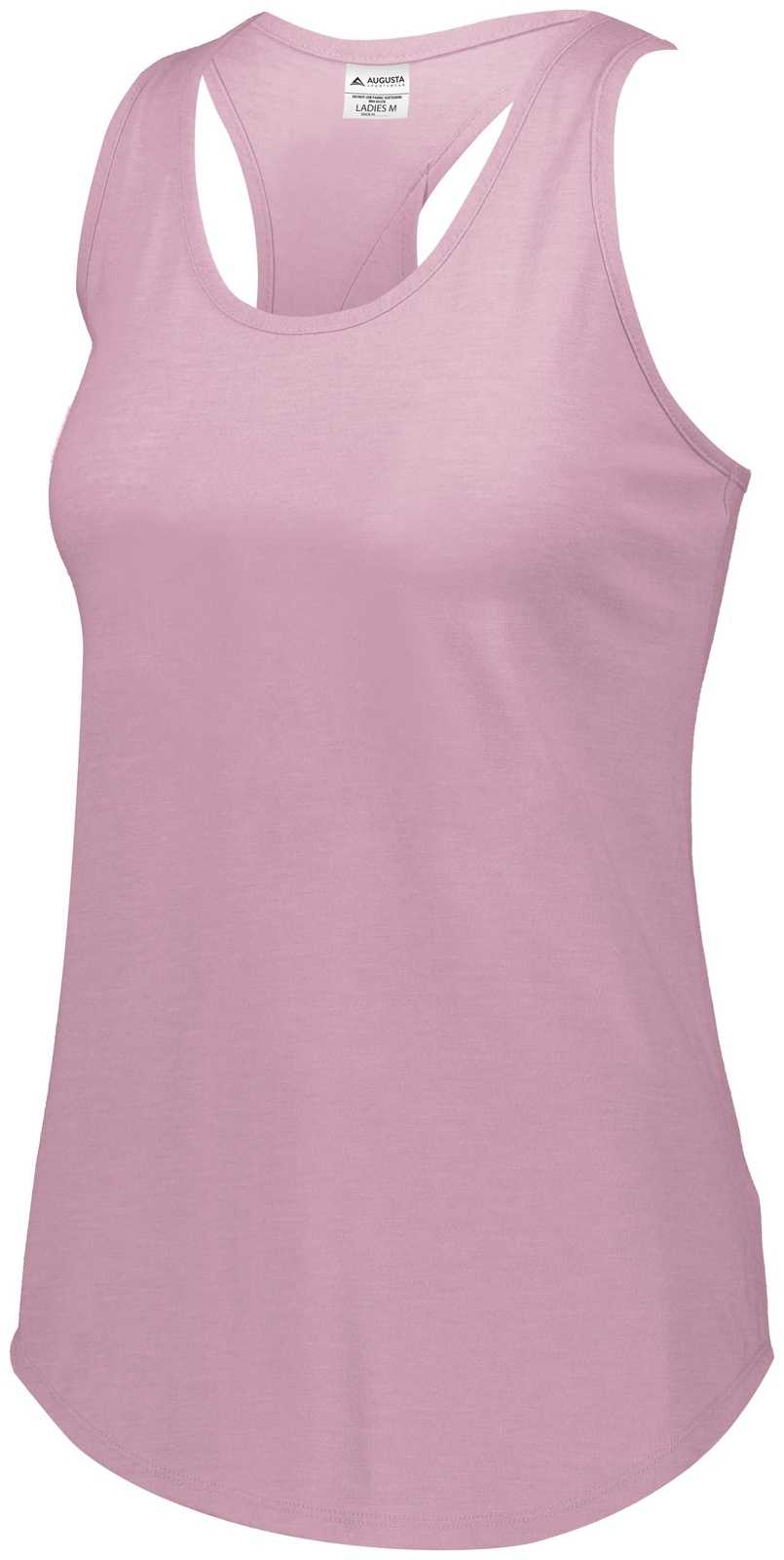 Augusta 3078 Ladies Lux Tri-Blend Tank - Dusty Rose Heather - HIT a Double