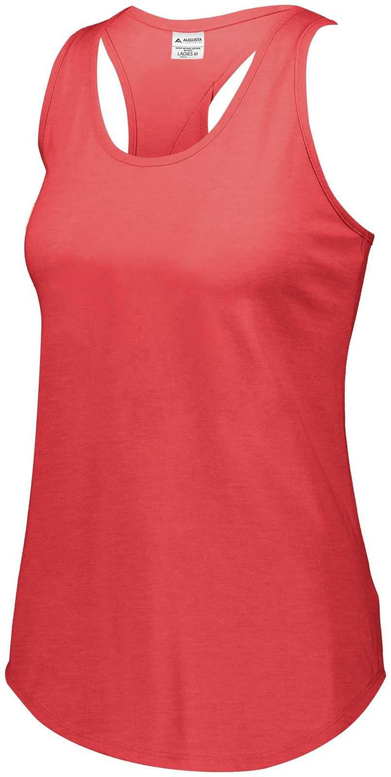 Augusta 3078 Ladies Lux Tri-Blend Tank - Red Heather - HIT a Double