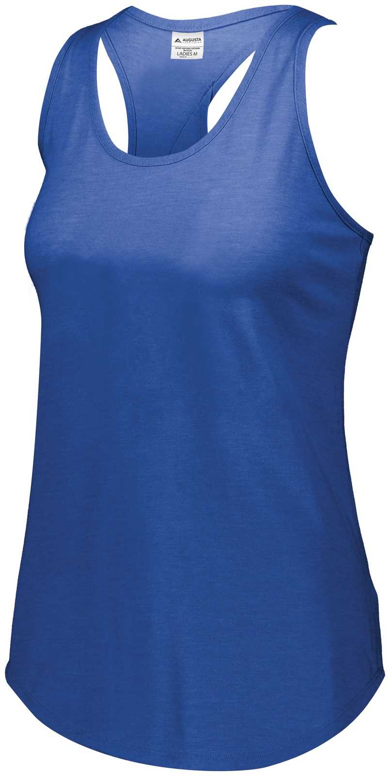 Augusta 3079 Girls Lux Tri-Blend Tank - Royal Heather - HIT a Double