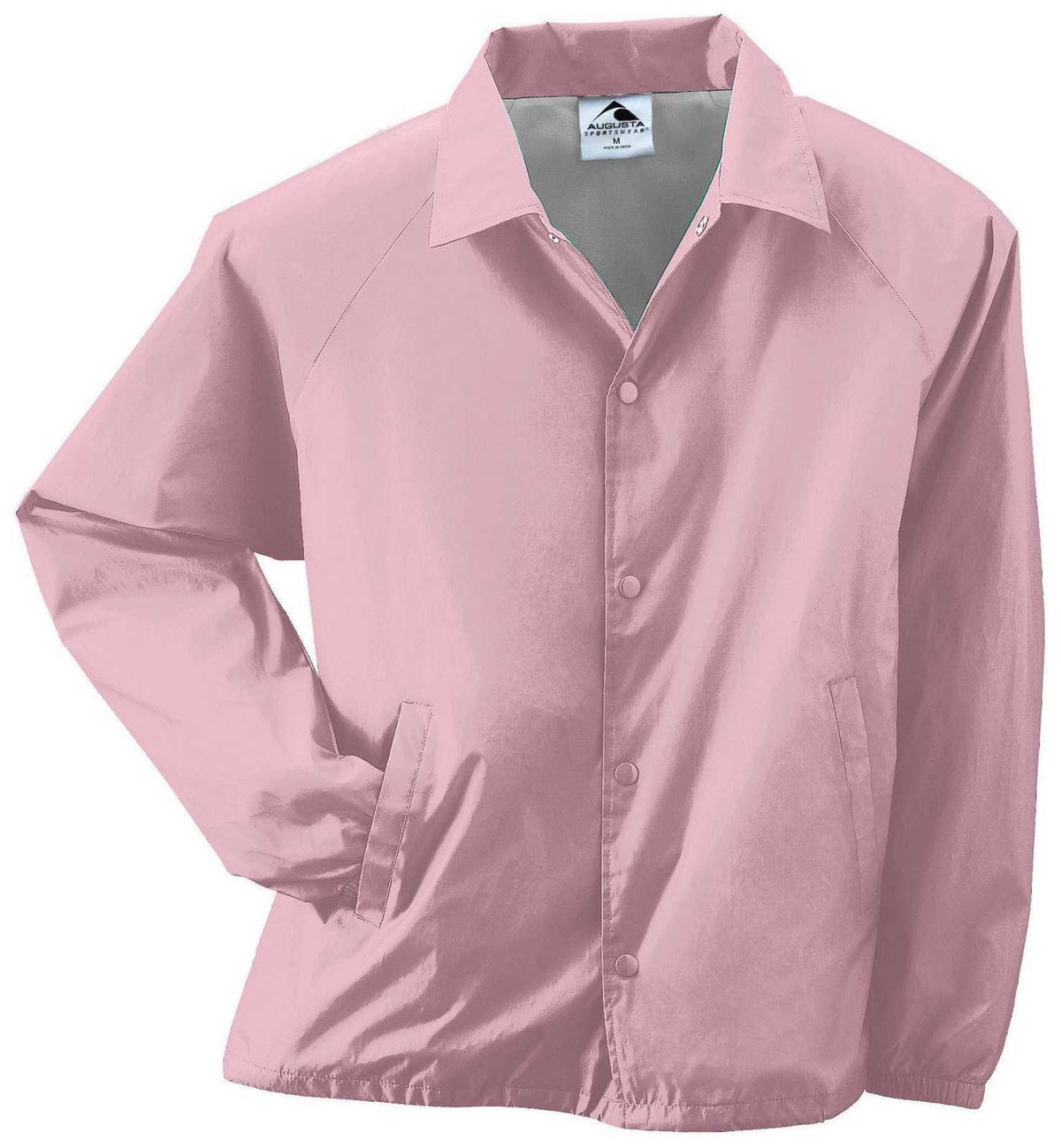 Augusta 3100 Nylon Coach&#39;s Jacket/Lined - Light Pink - HIT a Double