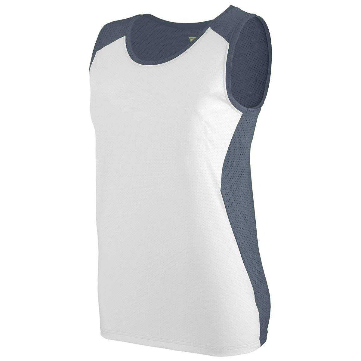 Augusta 329 Ladies Alize Jersey - Graphite White - HIT a Double