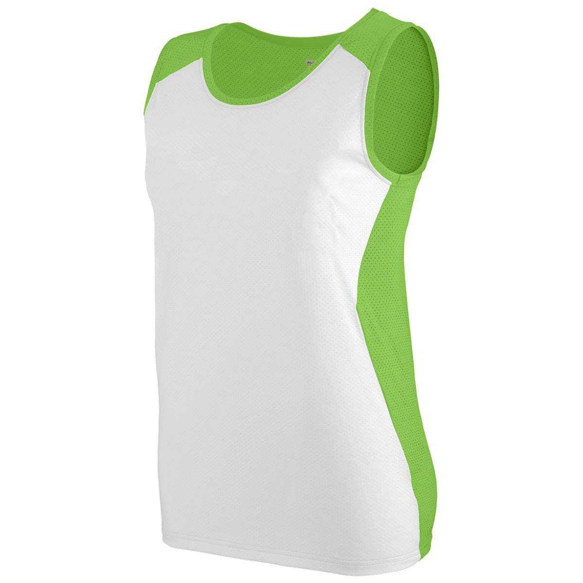 Augusta 329 Ladies Alize Jersey - Lime White - HIT a Double