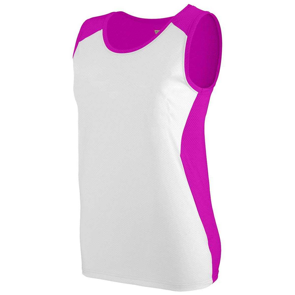 Augusta 329 Ladies Alize Jersey - Power Pink White - HIT a Double