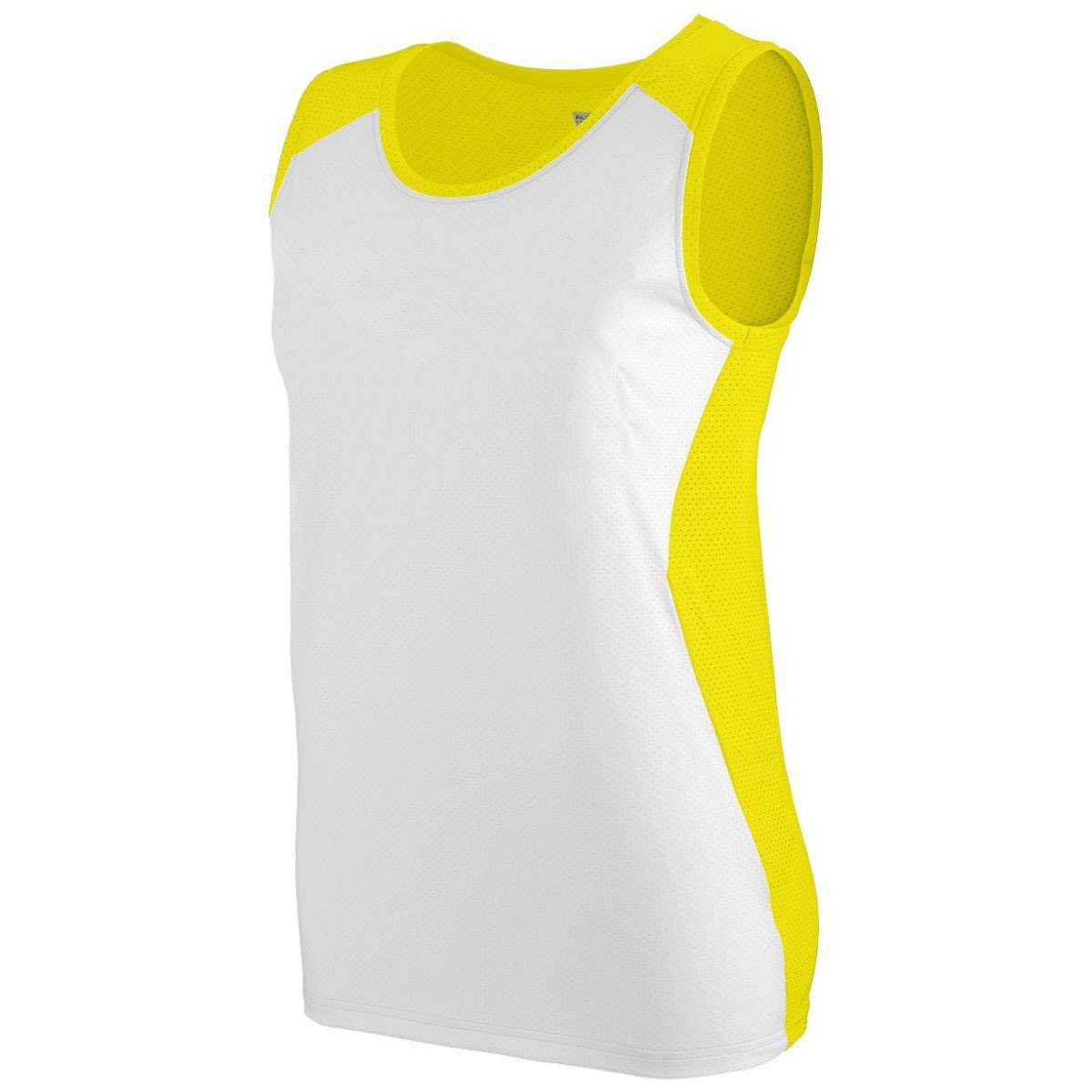 Augusta 329 Ladies Alize Jersey - Power Yellow White - HIT a Double