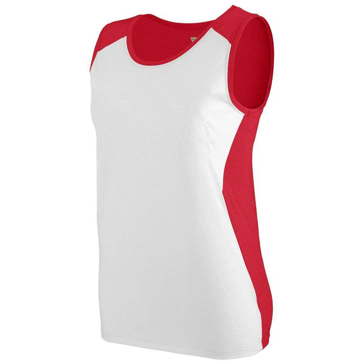 Augusta 329 Ladies Alize Jersey - Red White - HIT a Double