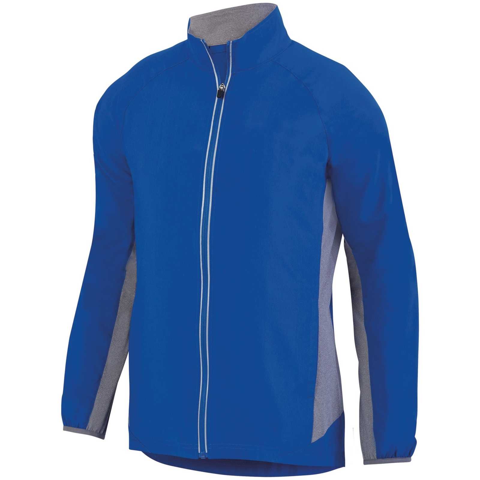Augusta 3300 Preeminent Jacket - Royal Graphite Heather - HIT a Double