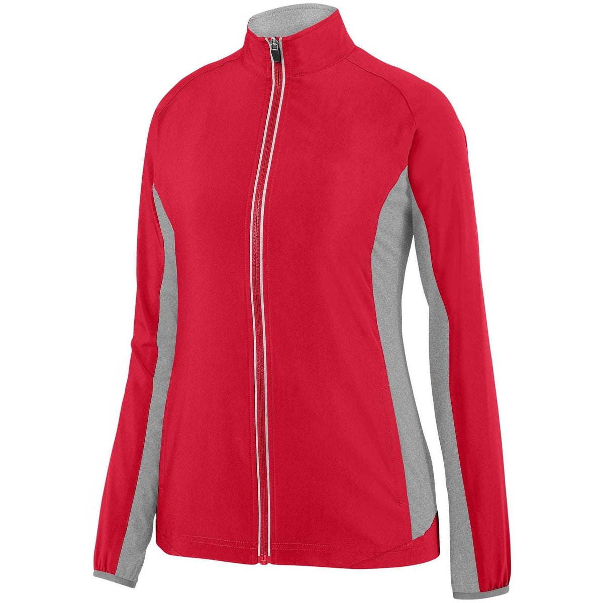 Augusta 3302 Ladies Preeminent Jacket - Red Graphite Heather - HIT a Double