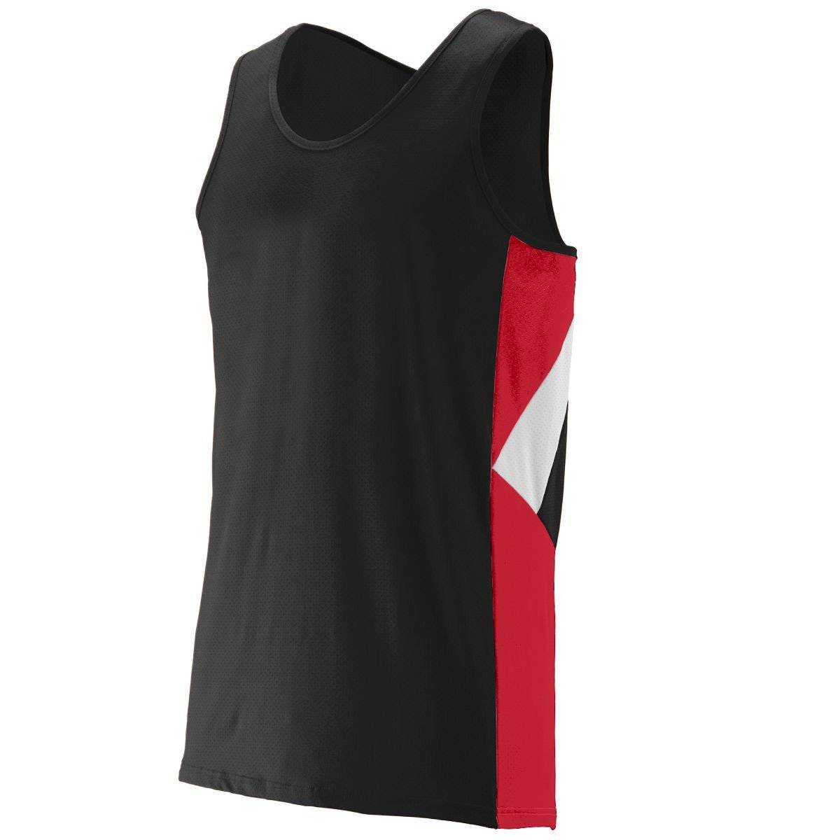 Augusta 332 Sprint Jersey - Black Red White - HIT a Double