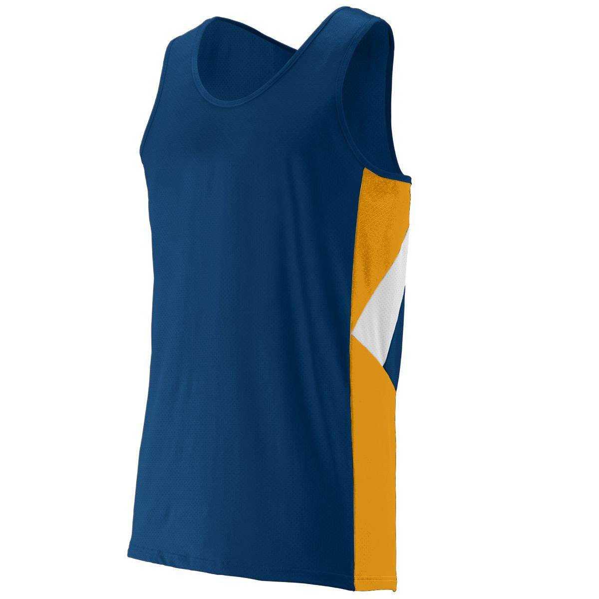 Augusta 332 Sprint Jersey - Navy Gold White - HIT a Double