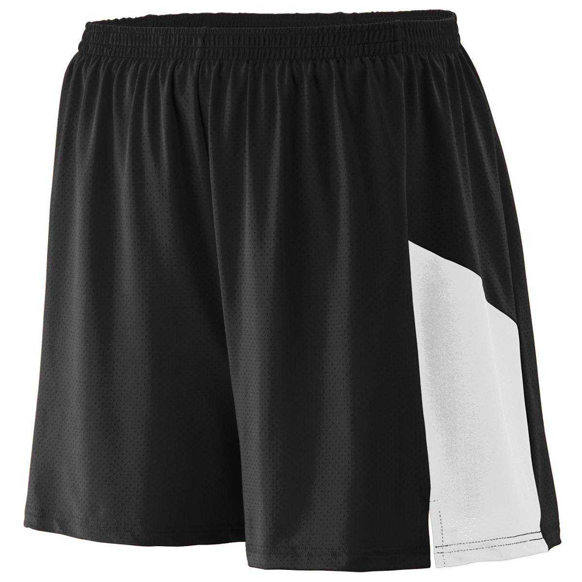 Augusta 336 Sprint Short - Youth - Black White - HIT a Double