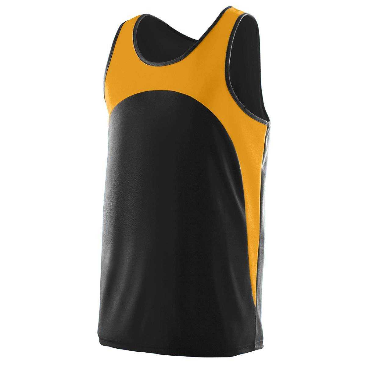 Augusta 340 Velocity Track Jersey - Black Gold - HIT a Double