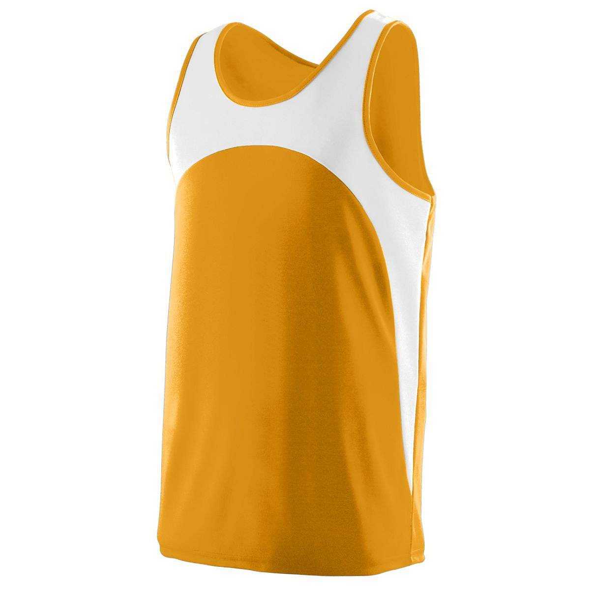 Augusta 340 Velocity Track Jersey - Gold White - HIT a Double