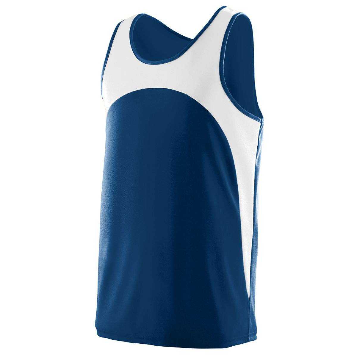 Augusta 340 Velocity Track Jersey - Navy White - HIT a Double