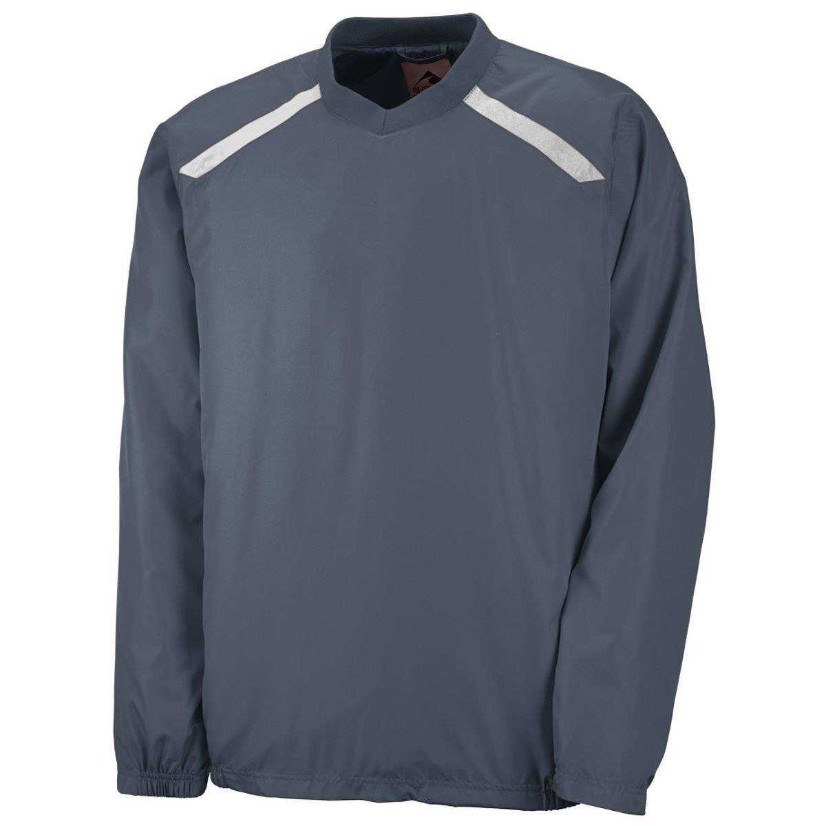 Augusta 3418 Youth Promentum Pullover - Dark Gray White - HIT a Double