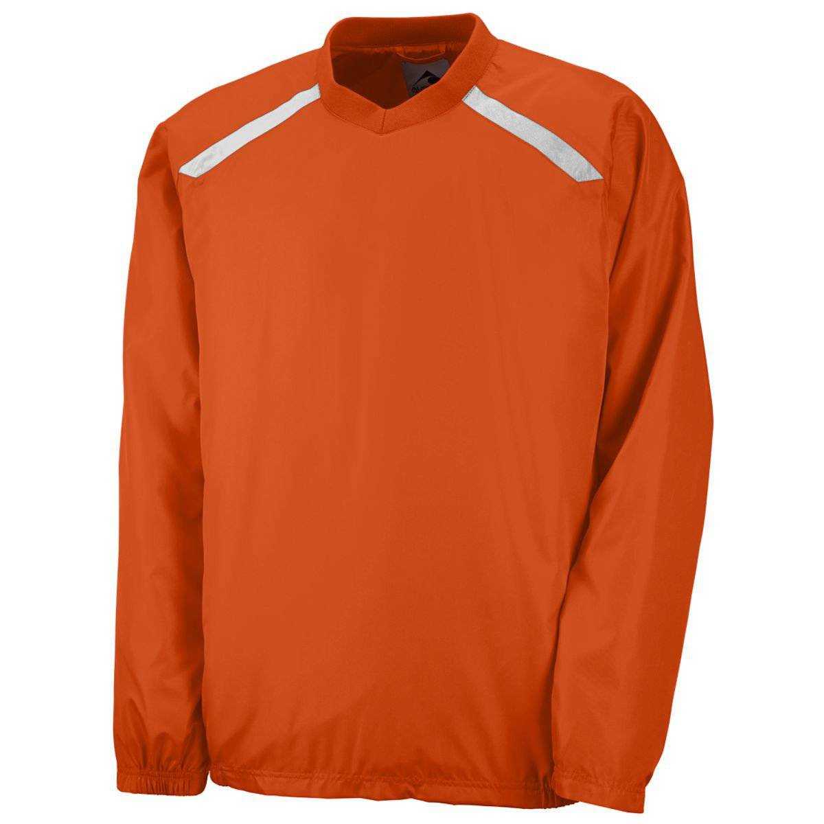 Augusta 3418 Youth Promentum Pullover - Orange White - HIT a Double