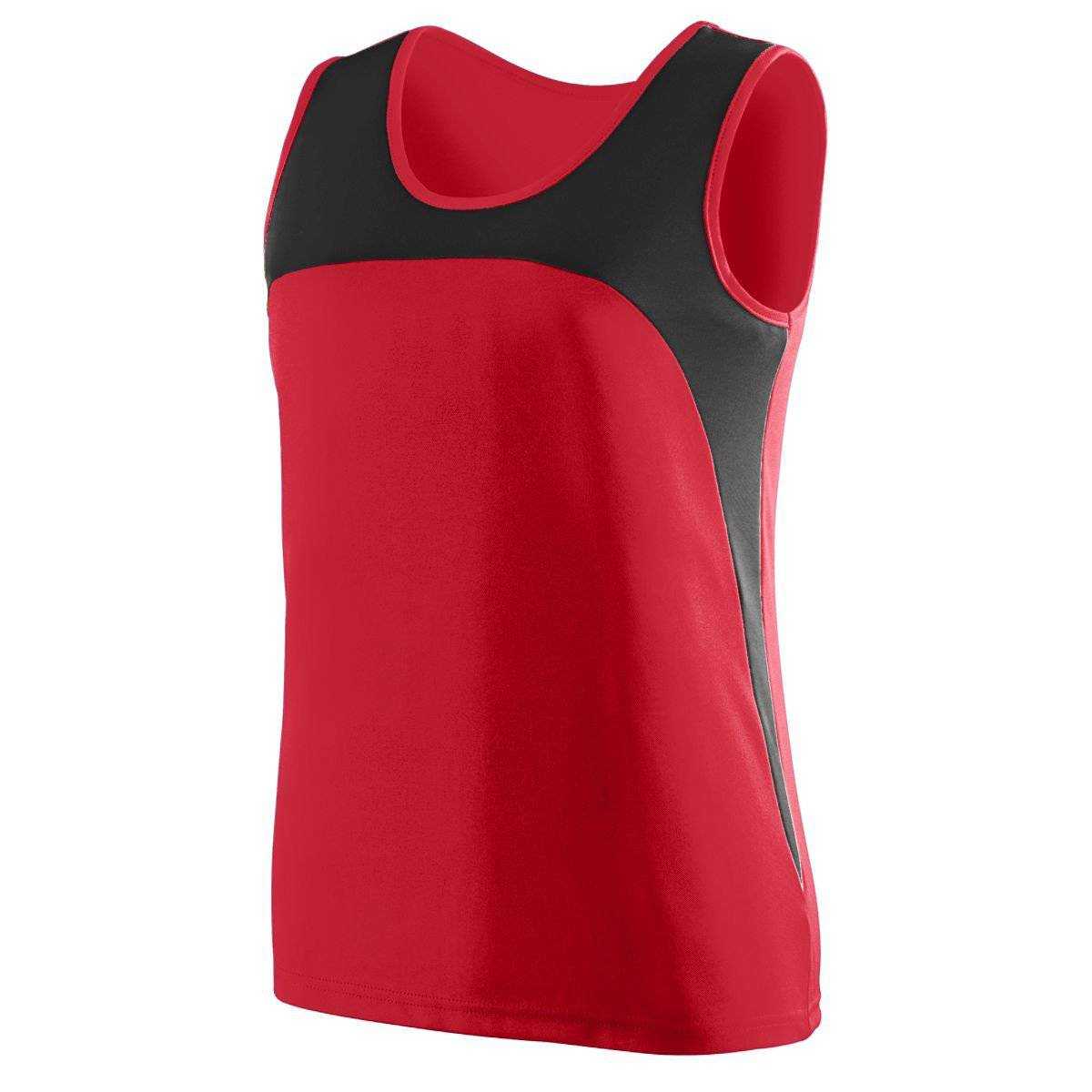 Augusta 342 Ladies Velocity Track Jersey - Red Black - HIT a Double