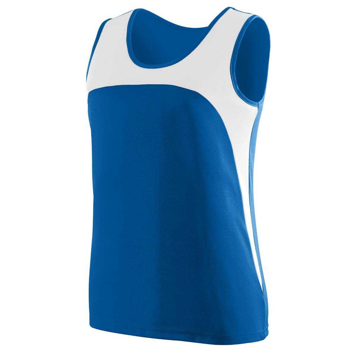 Augusta 342 Ladies Velocity Track Jersey - Royal White - HIT a Double