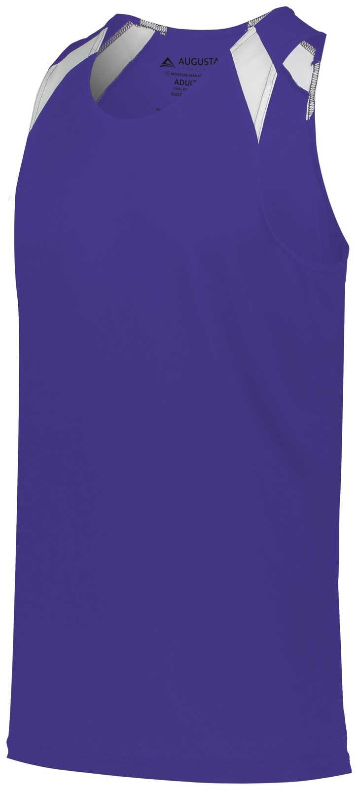 Augusta 343 Overspeed Track Jersey - Purple White - HIT a Double