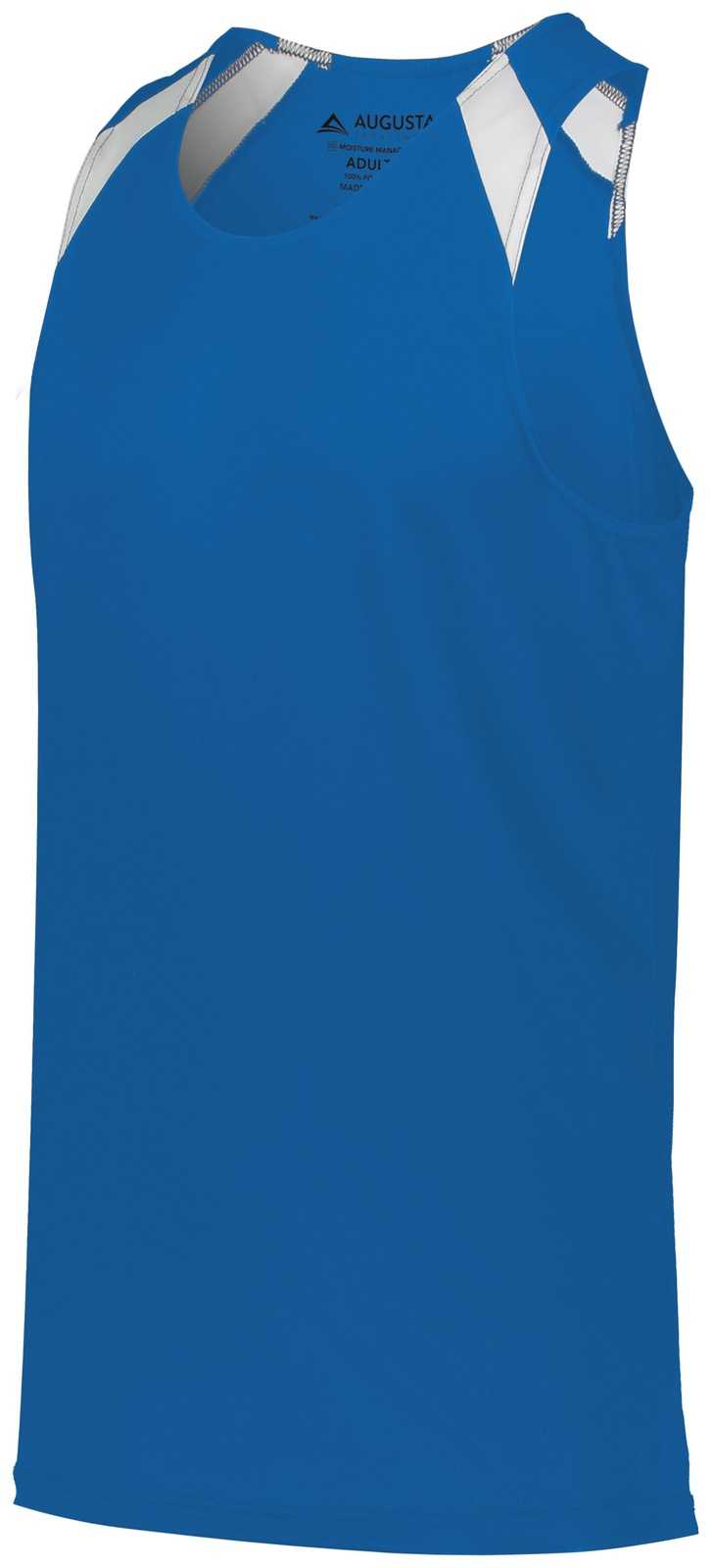 Augusta 343 Overspeed Track Jersey - Royal White - HIT a Double