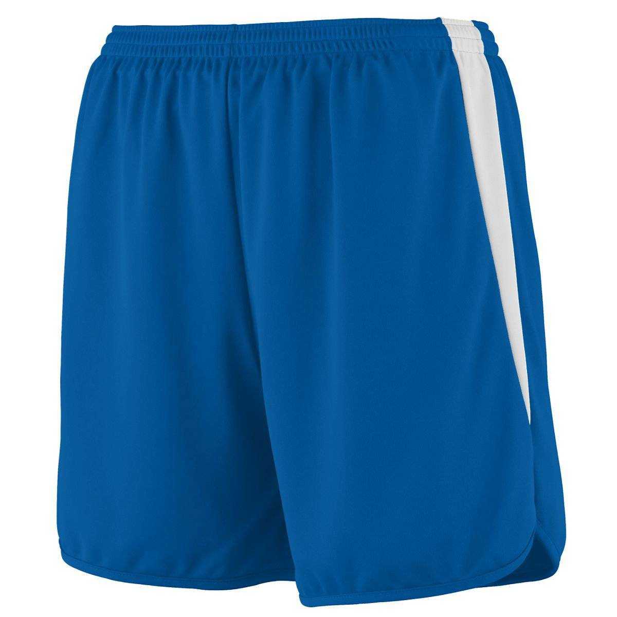 Augusta 345 Velocity Track Short - Royal White - HIT a Double