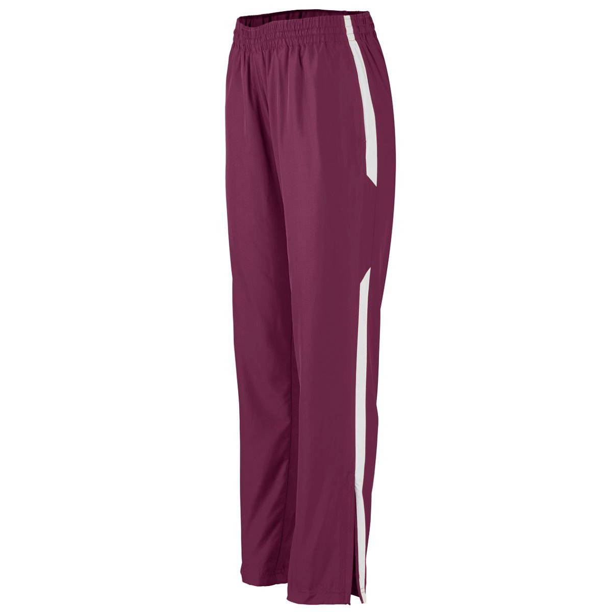 Augusta 3506 Ladies Avail Pant - Maroon White - HIT a Double