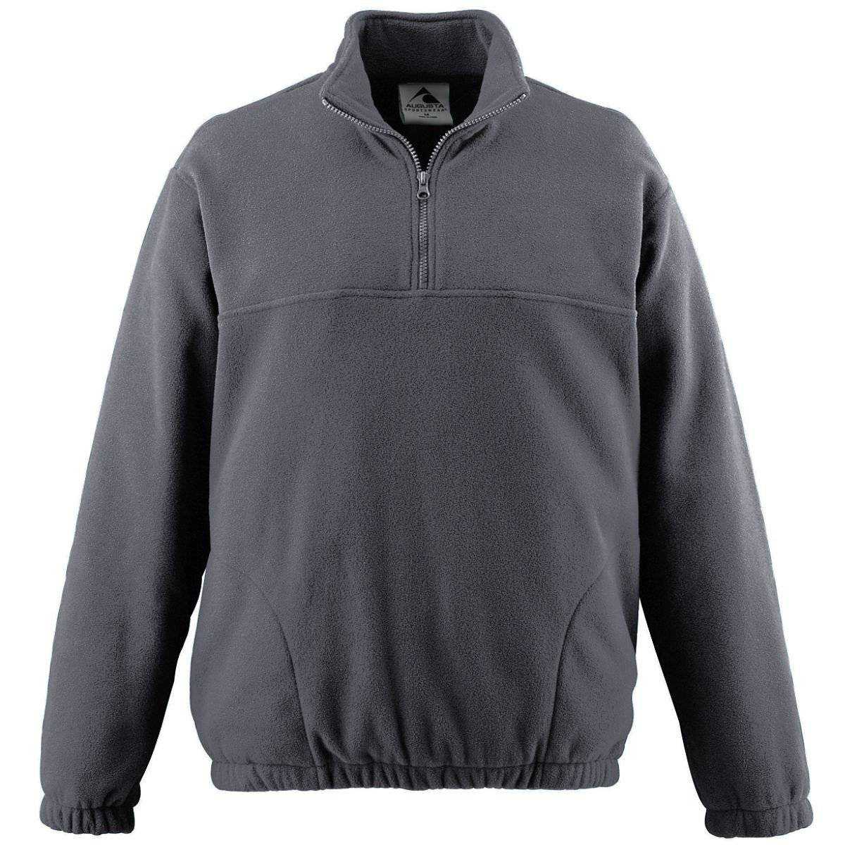 Augusta 3530 Chill Fleece Half-Zip Pullover - Dark Gray - HIT a Double