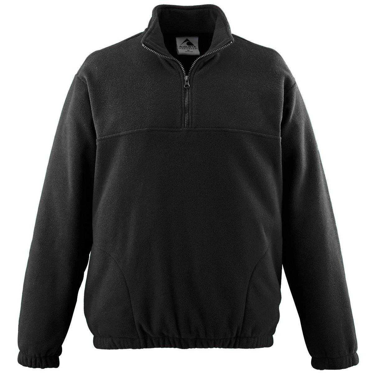 Augusta 3531 Youth Chill Fleece Half-Zip Pullover - Black - HIT a Double