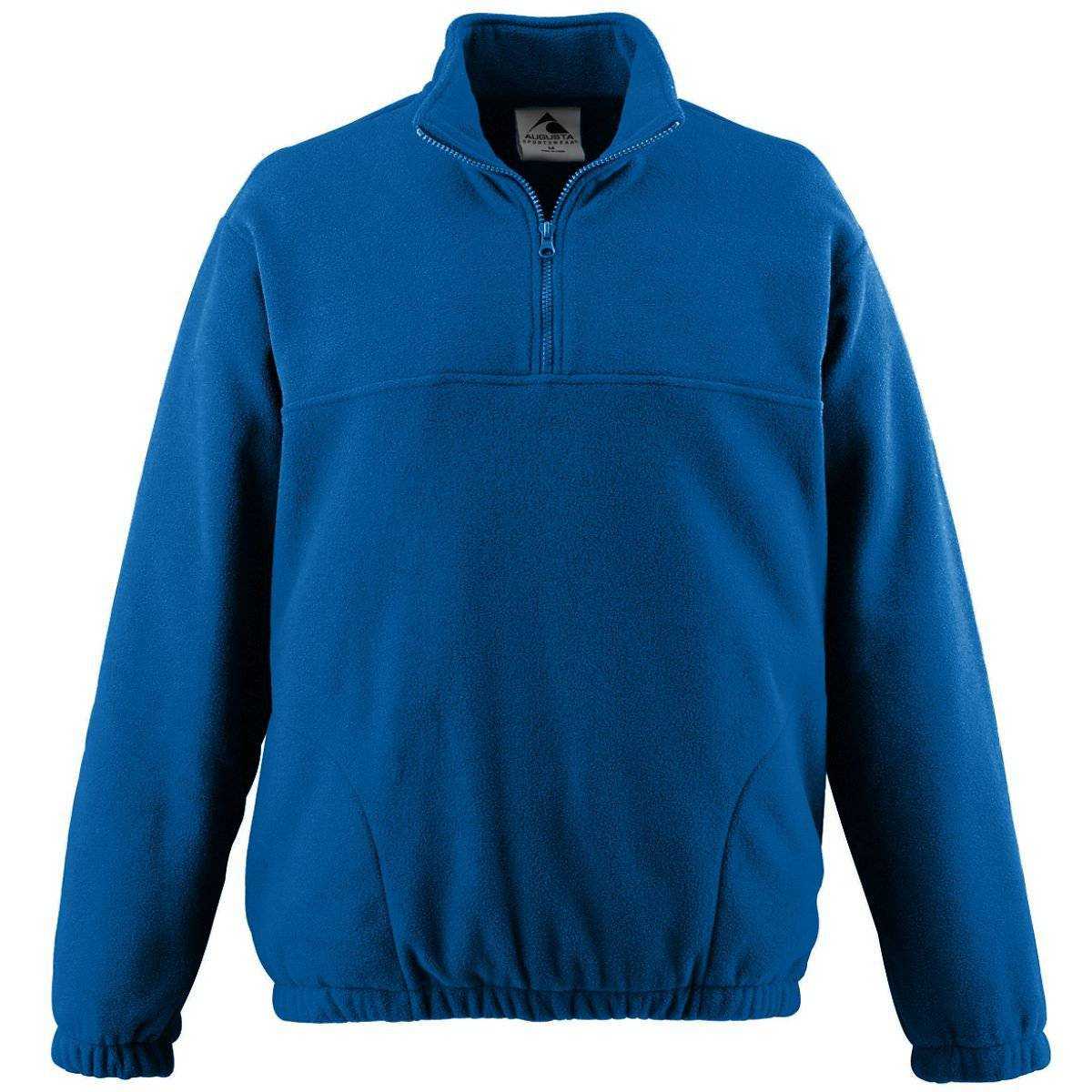Augusta 3531 Youth Chill Fleece Half-Zip Pullover - Royal - HIT a Double