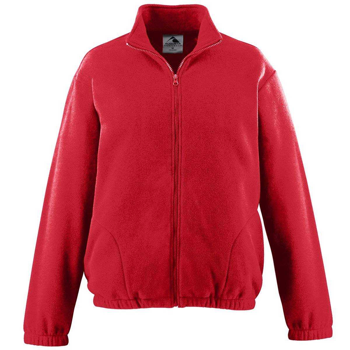 Augusta 3540 Chill Fleece Full Zip Jacket - Red - HIT a Double