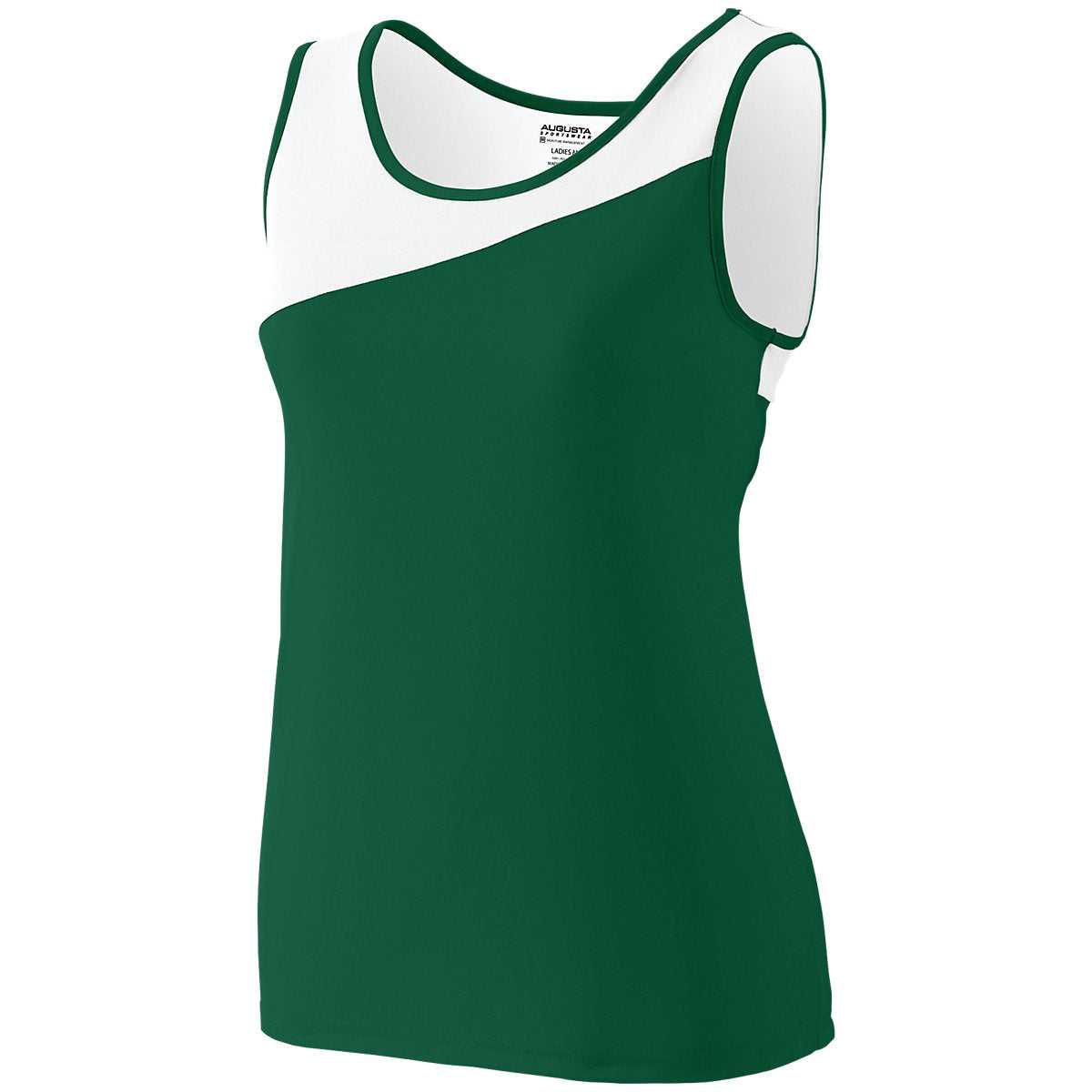 Augusta 354 Ladies Accelerate Jersey - Dark Green White - HIT a Double