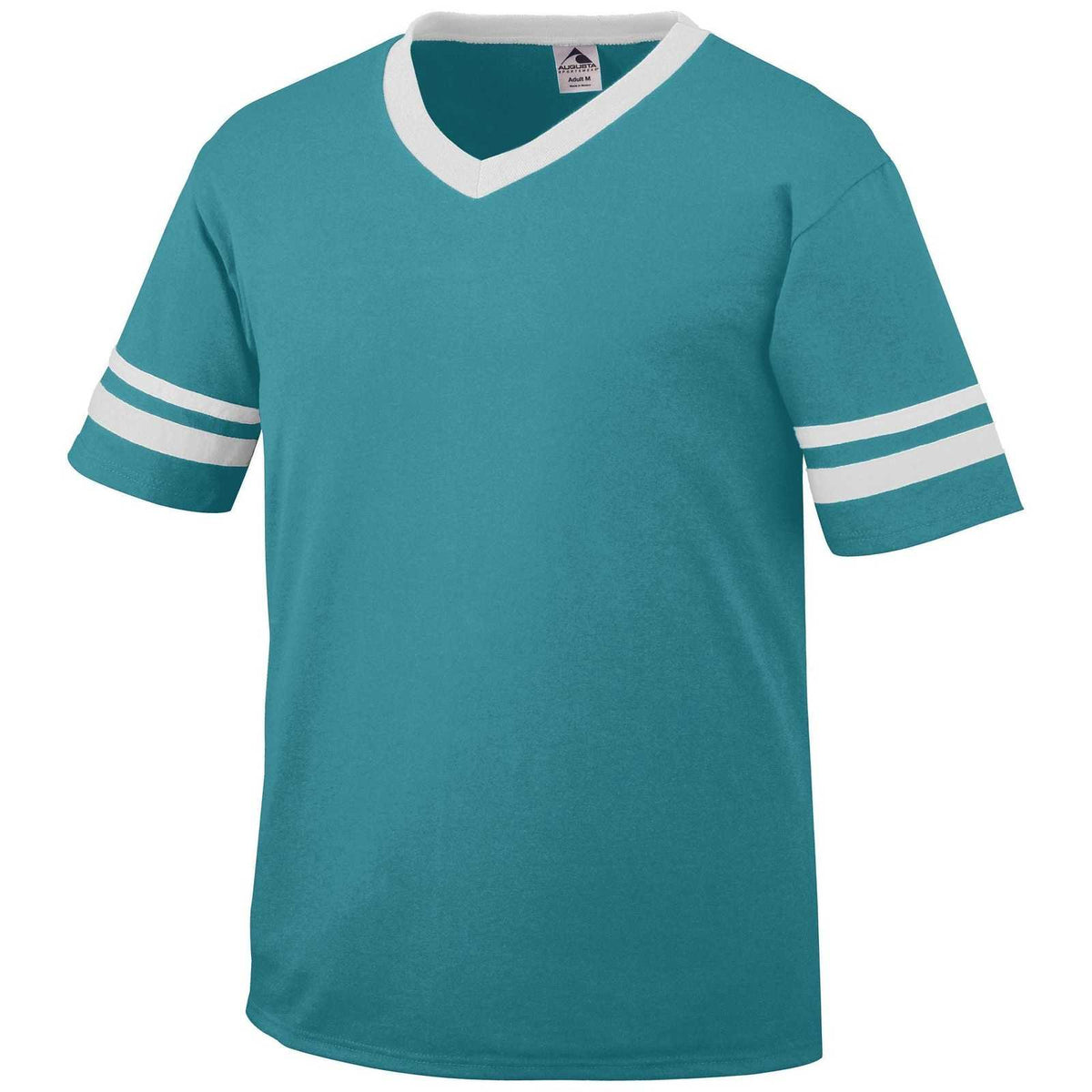 Augusta 360 Sleeve Stripe Jersey - Teal White - HIT a Double