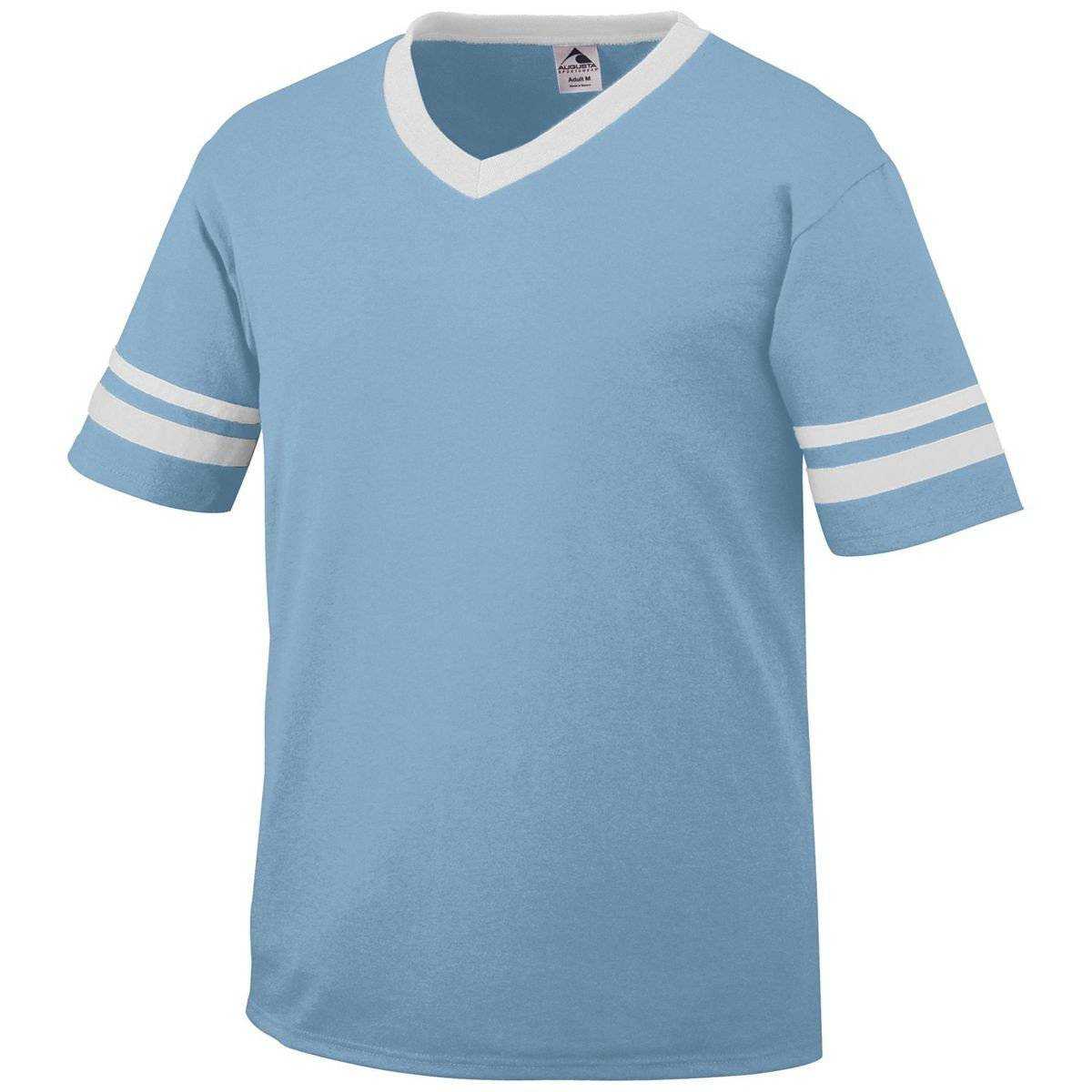 Augusta 361 Sleeve Stripe Jersey - Youth - Light Blue White - HIT a Double