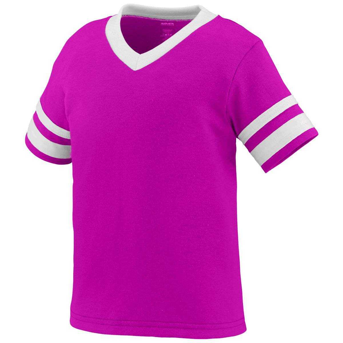 Augusta 362 Sleeve Stripe Jersey - Toddler - Pink White - HIT a Double