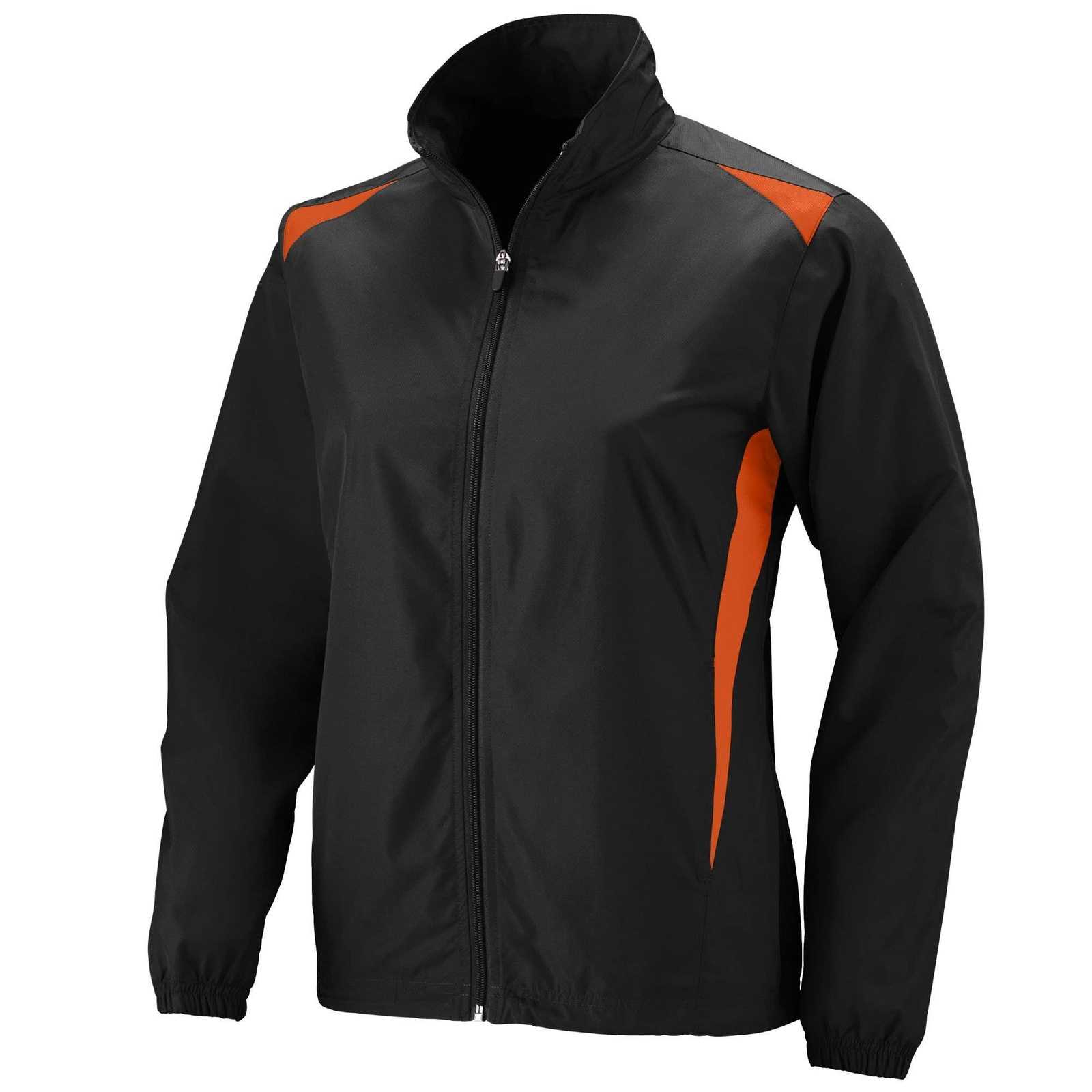 Augusta 3710 Ladies Premier Jacket - Black Orange - HIT a Double
