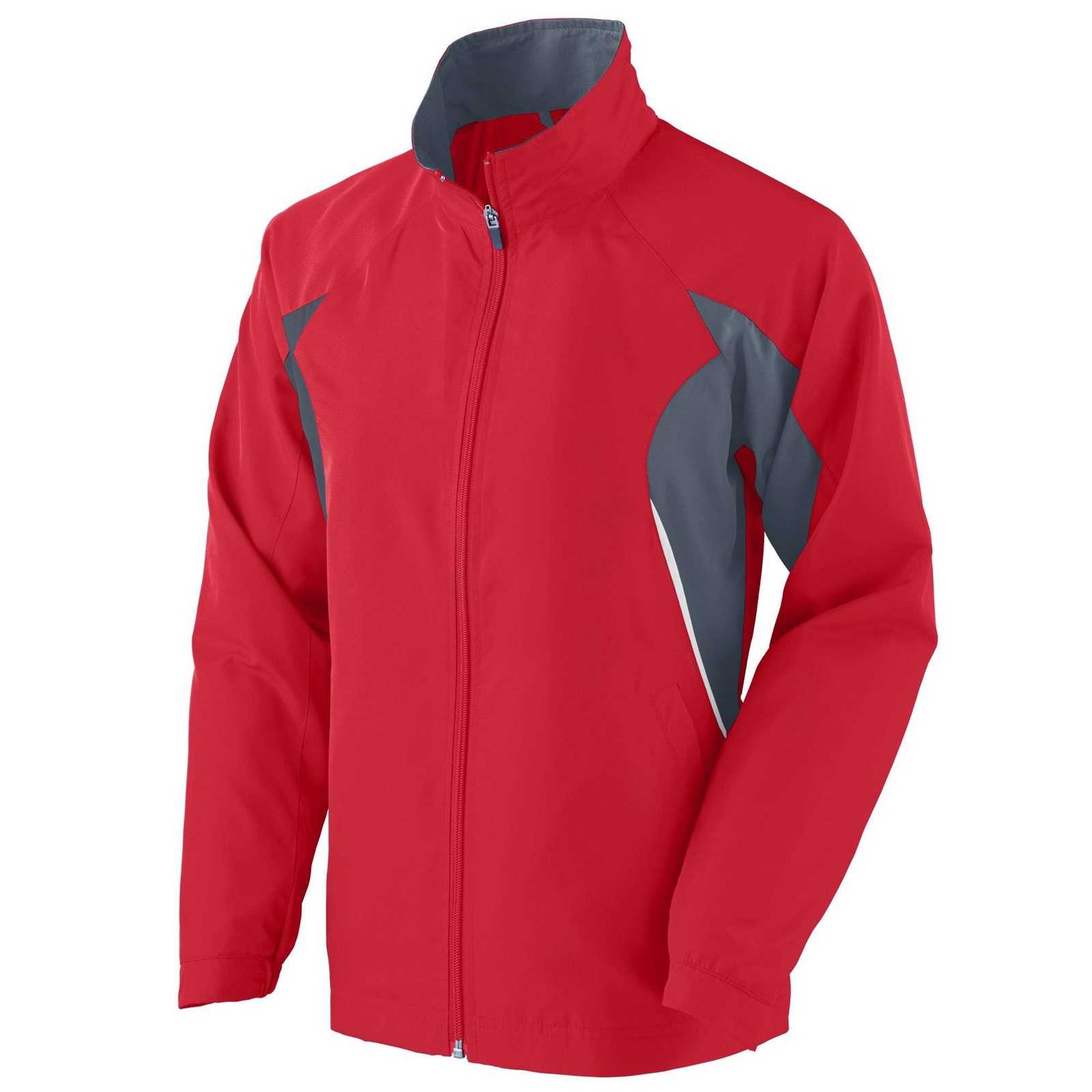 Augusta 3732 Ladies Fury Jacket - Red Graphite White - HIT a Double