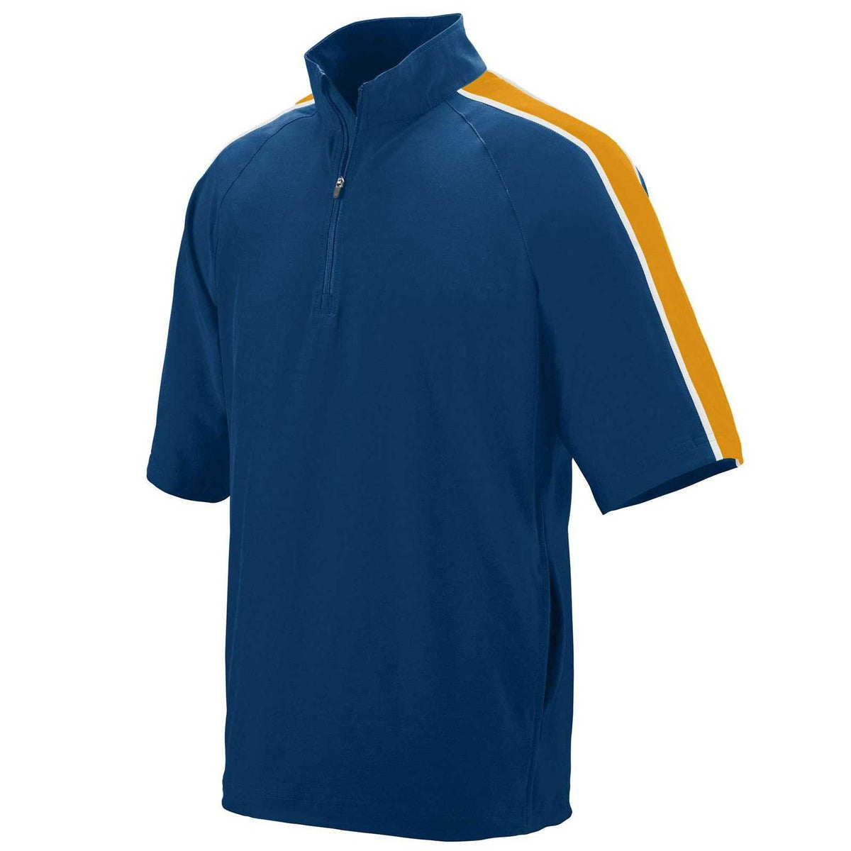 Augusta 3788 Quantum Short Sleeve Pullover - Navy Gold White - HIT a Double