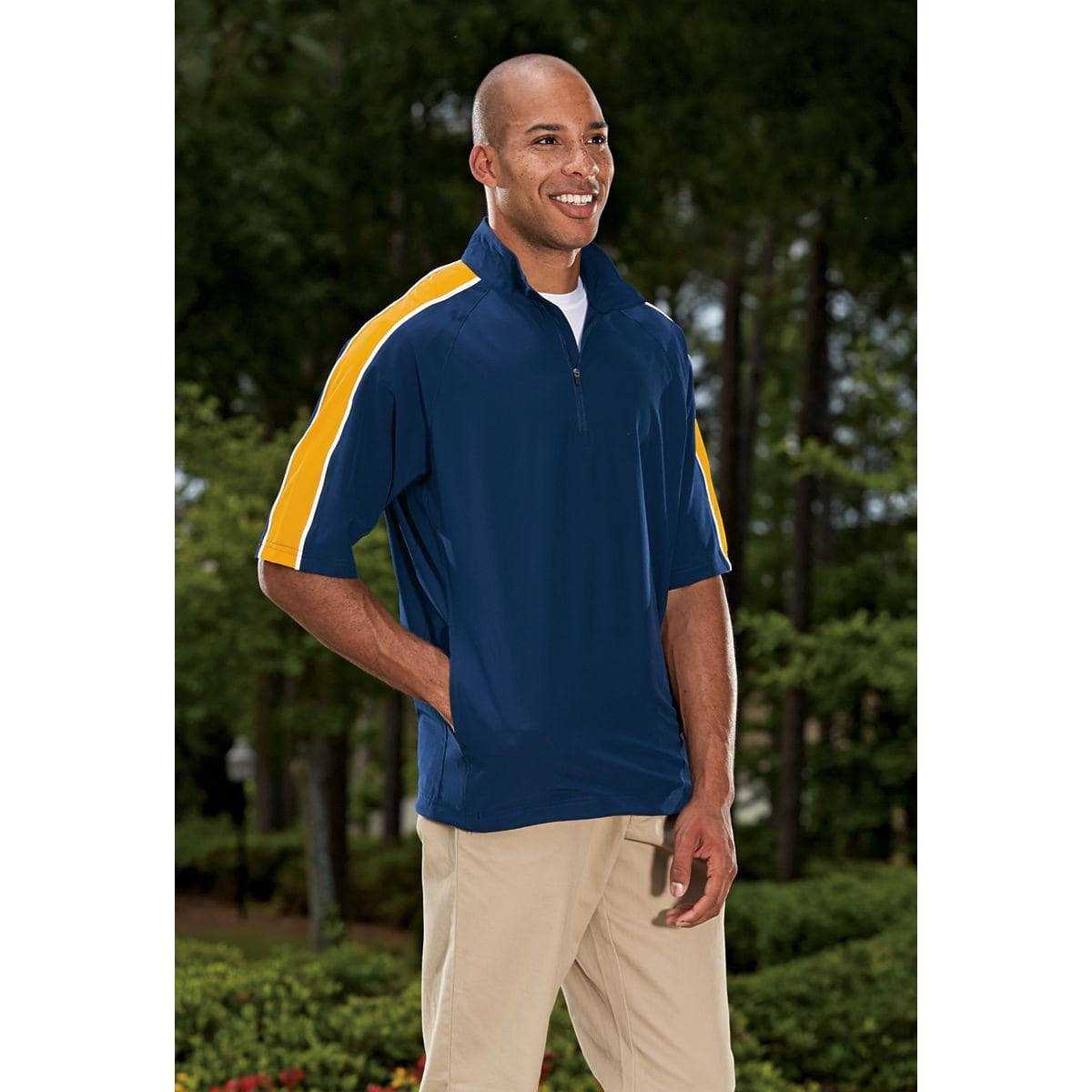 Augusta 3788 Quantum Short Sleeve Pullover - Navy Graphite White - HIT a Double
