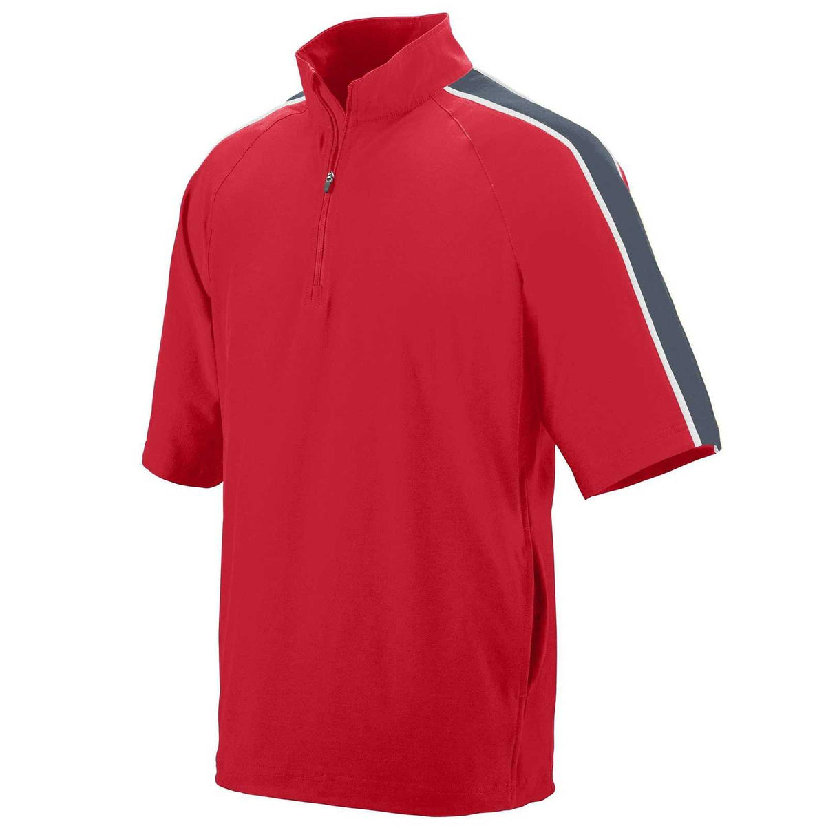 Augusta 3788 Quantum Short Sleeve Pullover - Red Graphite White - HIT a Double