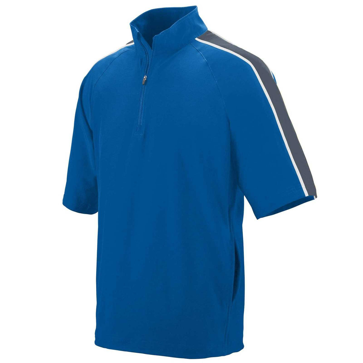 Augusta 3788 Quantum Short Sleeve Pullover - Royal Graphite White - HIT a Double